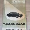 P. Olyslager - Vraagbaak Opel Rekord - modellen 1977 -1982