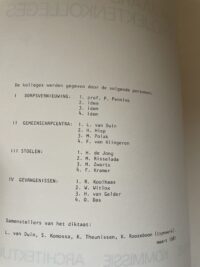 2e jaars Ontwerpprojektenkollege