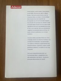 Achterkant van het 191 pagina's tellende paperback kookboek Grenzeloos koken met Adecco
