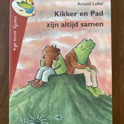 Voorkant van de Mijn Eerste Lijsters paperback Kikker en pad zijn altijd samen vertaald door Ank van Wijngaarden