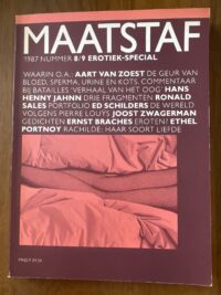 Voorkant van het literaire tijdschrift Maatstaf nummer 8/9 uit 1987