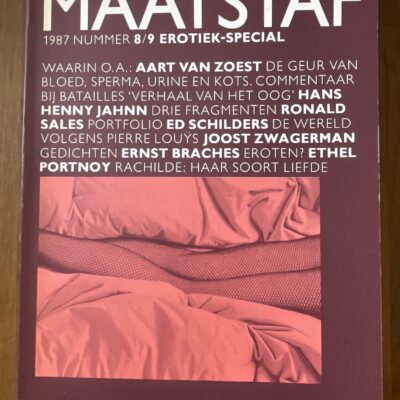Voorkant van het literaire tijdschrift Maatstaf nummer 8/9 uit 1987