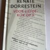 Voorkant van het hardcover miniboekje Voor liefde klik op F door Renate Dorrestein