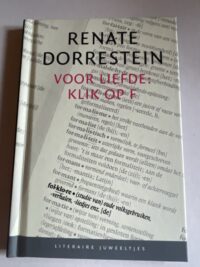 Voorkant van het hardcover miniboekje Voor liefde klik op F door Renate Dorrestein