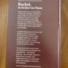 rachel-de-dochter-fan-timna-anders-m-rozendal-back.jpg Achterkant van de Friese historische roman Rachel de dochter fan Timna met de KFFB flaptekst