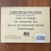 Achterkant van het gedetailleerde driedimensionale pop-up boek De gelaarsde kat uitgave Oegstgeest