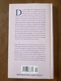 Achterkant van het gebonden boek De oude man en de zee van Ernest Hemingway