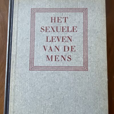 Voorkant van het hardcover boek Het sexuele leven van de mens door Dr. Fritz Kahn uit circa 1940