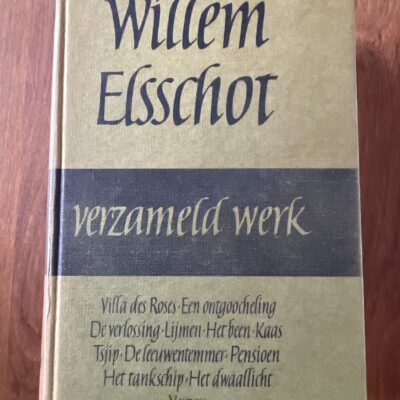 Voorkant van het hardcover boek Verzameld werk door Willem Elsschot uitgeverij Van Kampen 1960