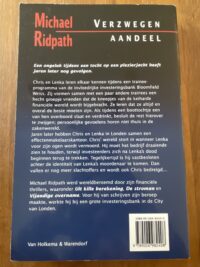 verzwegen-aandeel-michael-ridpath-back.jpg Achterkant van het boek Verzwegen aandeel door Michael Ridpath met beschrijving