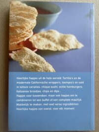 Nieuwe snacks Albert Heijn - Achterkant Nieuwe snacks heerlijke verse hapjes Albert Heijn - Achterkant boekomslag kookboekje 2002